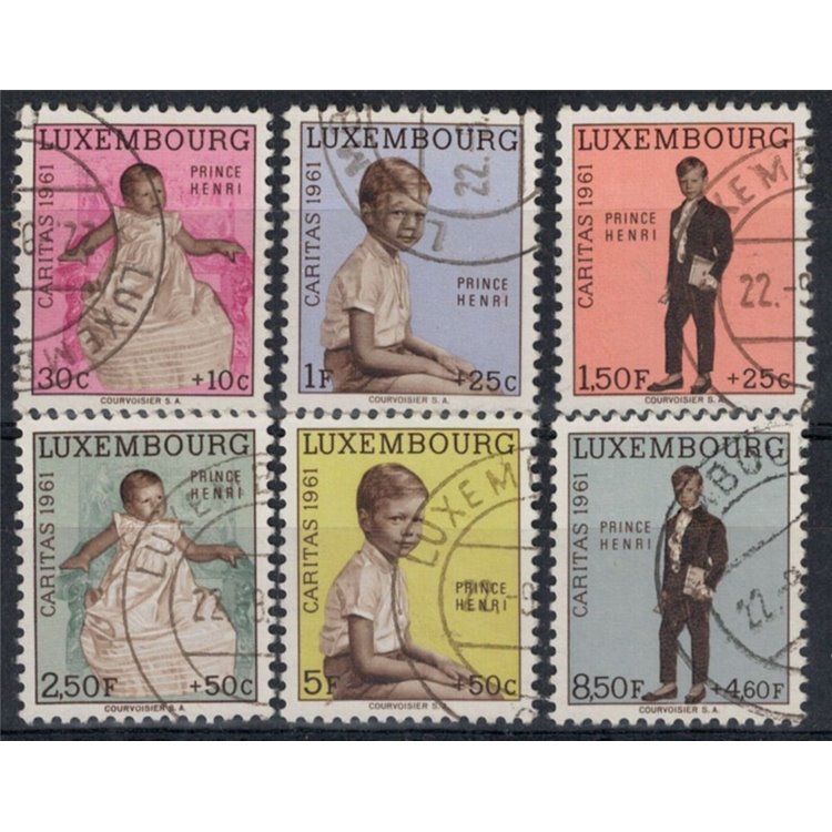 LUSSEMBURGO 1961 Caritas, pro infanzia 6v us