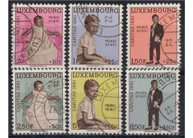 LUSSEMBURGO 1961 Caritas, pro infanzia 6v us