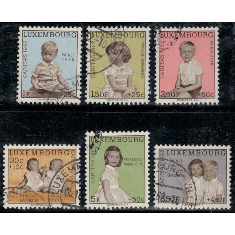 LUSSEMBURGO 1962 Caritas, pro infanzia 6v us