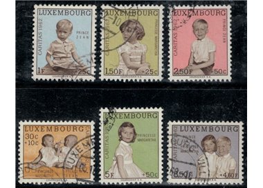 LUSSEMBURGO 1962 Caritas, pro infanzia 6v us