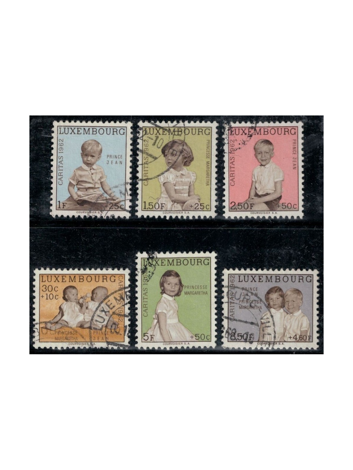 LUXEMBOURG 1962 Caritas, pro infanzia 6v us
