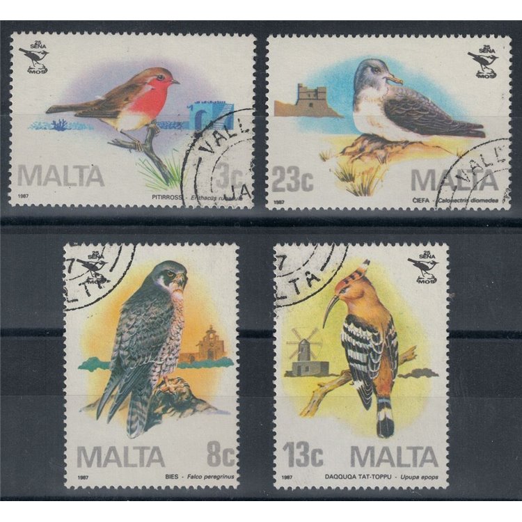 MALTA 1987 Ornithological Association, birds 4v us