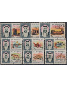 UMM AL QIWAIN 1965 Serie ordinaria, posta aerea 9v us