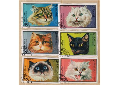 MANAMA 1971 Fauna, gatti 6v us