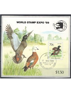 NUOVA ZELANDA 1989 Esposizione filatelica a Washington 1 BF us
