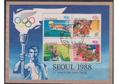 NEW ZEALAND 1988 Summer Olympic Games in Seoul 1 s/s us