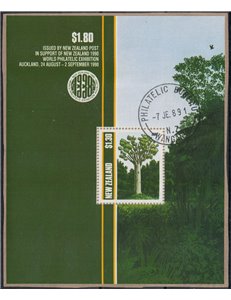 NEW ZEALAND 1990 Auckland Stamp Exhibition 1 s/s us