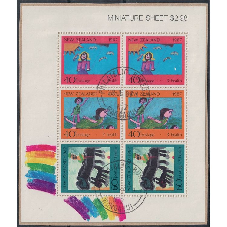 NUOVA ZELANDA 1987 Salute infantile 1 BF us