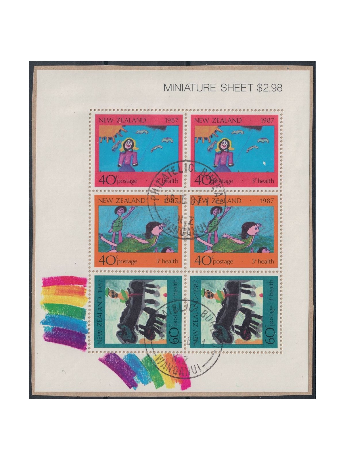 NEW ZEALAND 1987 Child Health 1 s/s us