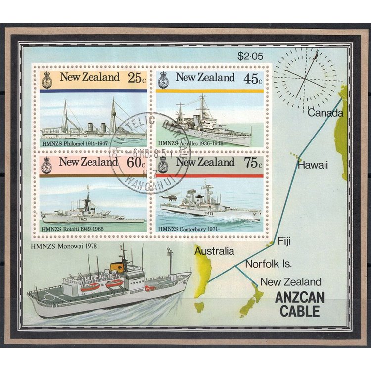 NEW ZEALAND 1985 Warships 1 s/s us