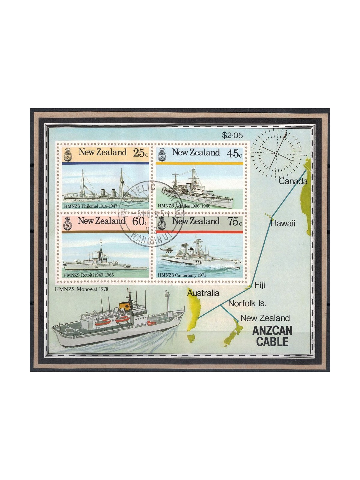 NEW ZEALAND 1985 Warships 1 s/s us
