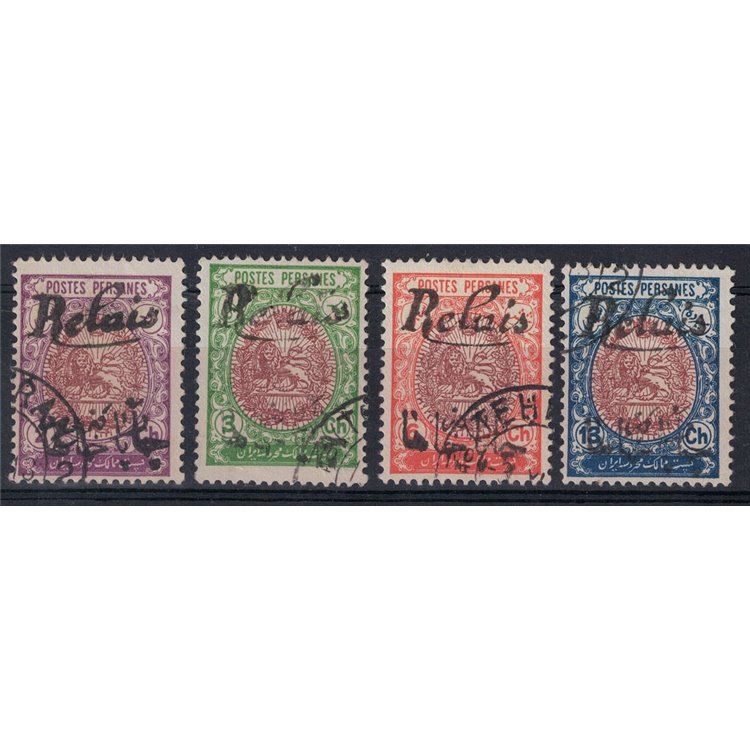 IRAN 1912-14 Serie ordinaria 4v us