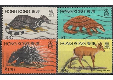 HONG KONG 1982 Fauna, mammiferi 4v us (1)