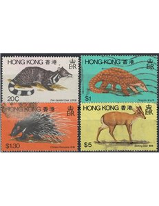 HONG KONG 1982 Fauna, mammiferi 4v us (2)