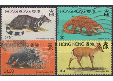 HONG KONG 1982 Fauna, mammals 4v us (2)