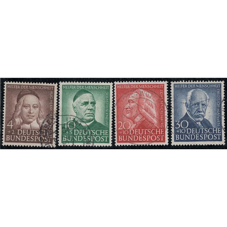GERMANIA BRD 1953 Benefattori 4v us