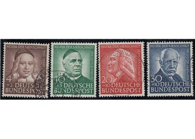 GERMANY FRG 1953 Benefactors 4v used