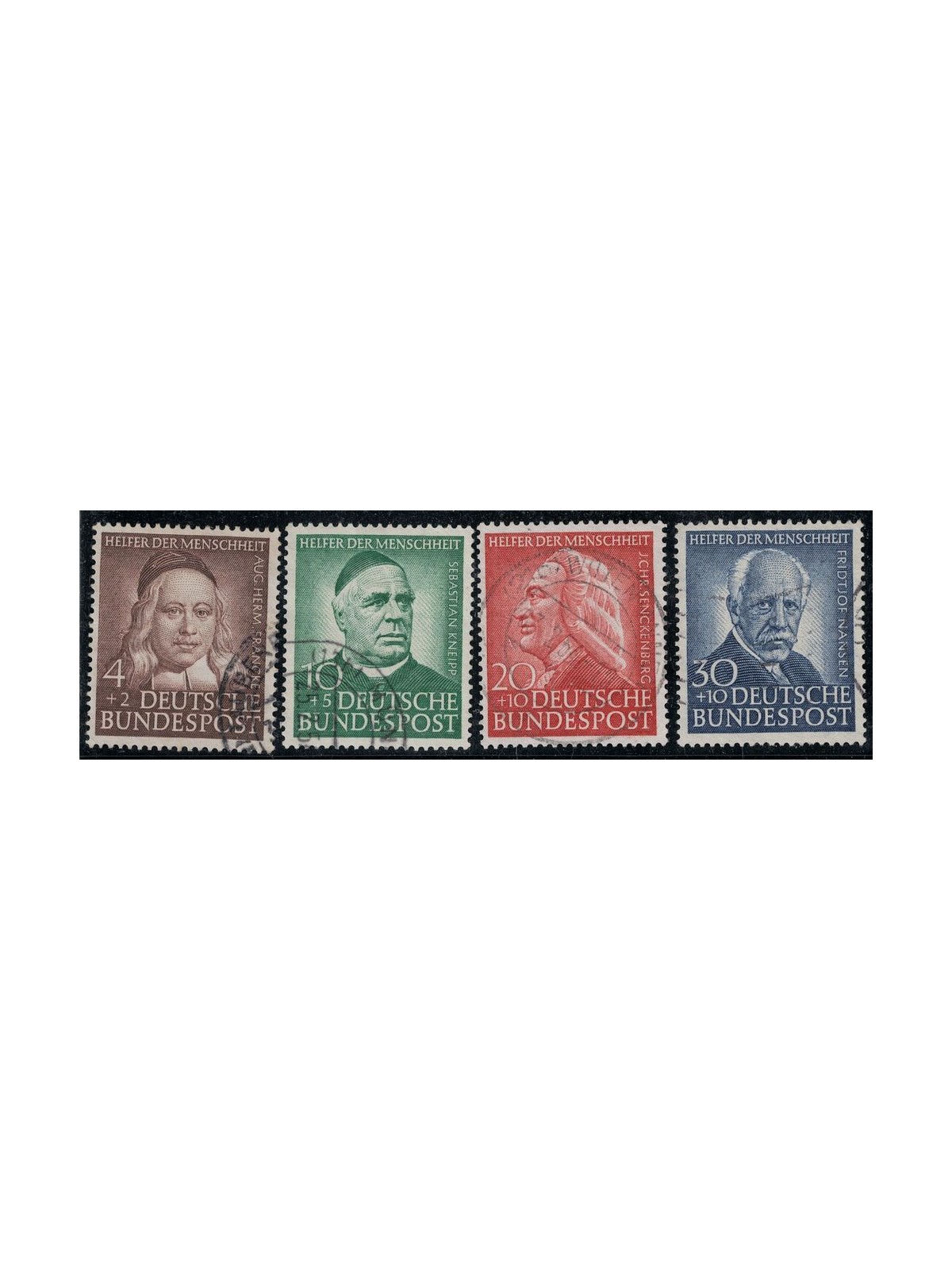 GERMANIA BRD 1953 Benefattori 4v us
