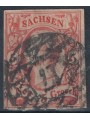 GERMANY SAXONY 1856 Effigy of John I, 5 n red us