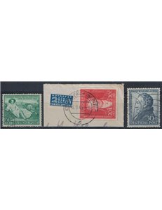 GERMANY TWO-ZONE 1949 Goethe Bicentenary 3v us (2)