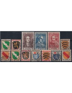 GERMANY (FRENCH WEST) 1945 Coats of Arms and Effigies 13v us