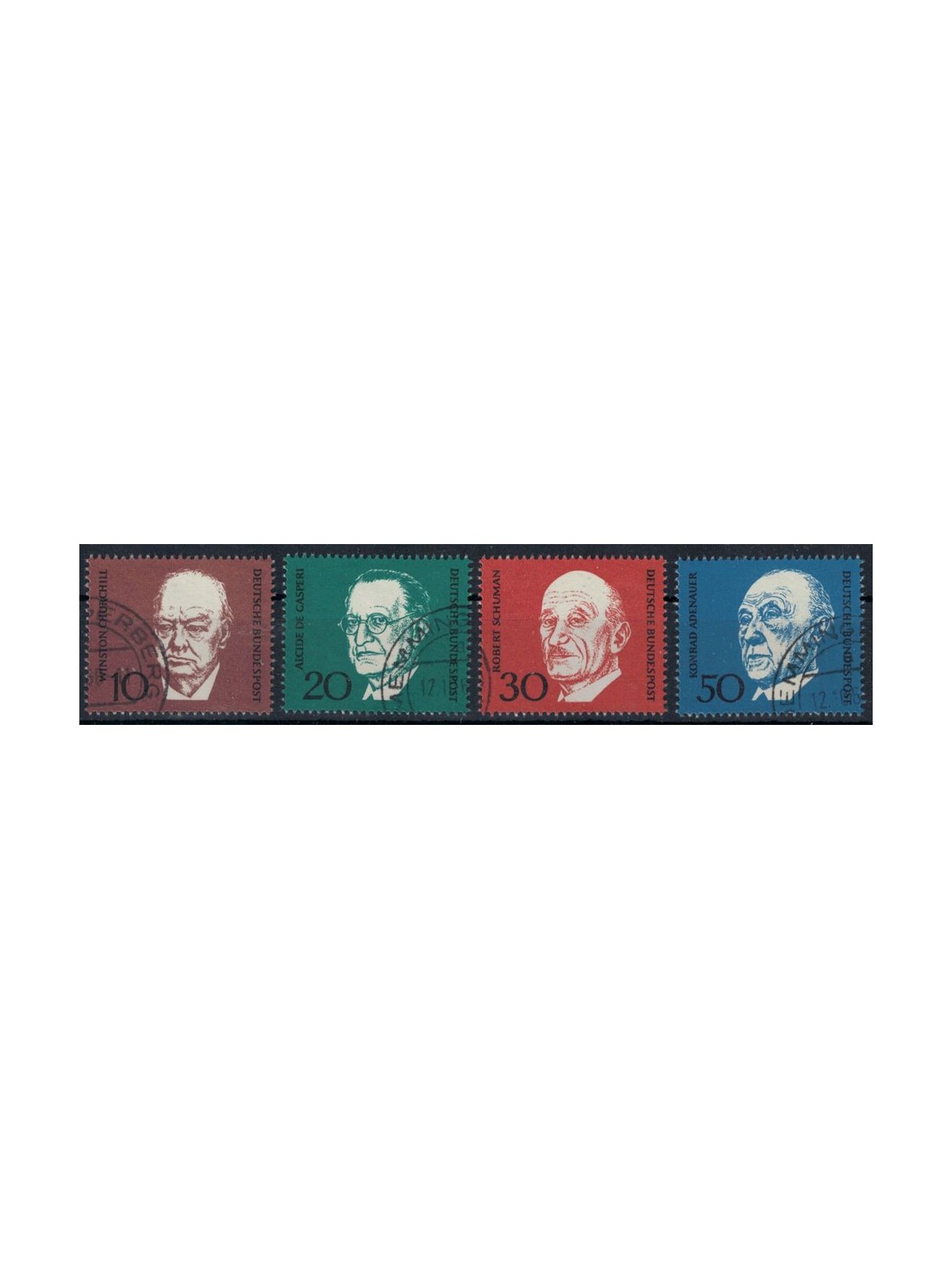 GERMANY BRD 1968 Konrad Adenauer 4v us