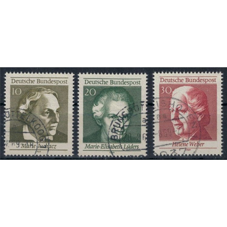 GERMANY BRD 1969 Women's right to vote 3v us