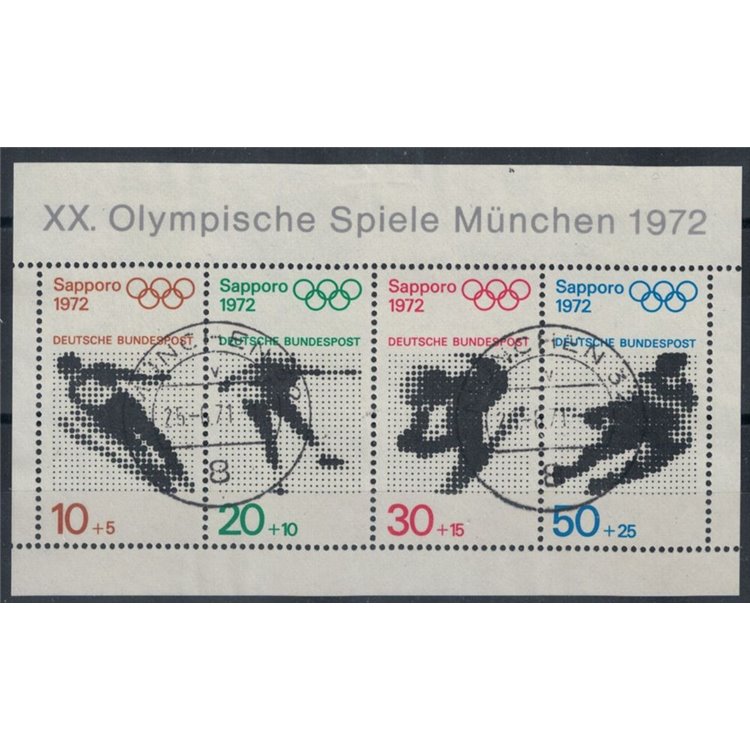 GERMANIA BRD 1971 Giochi olimpici di Sapporo BF us
