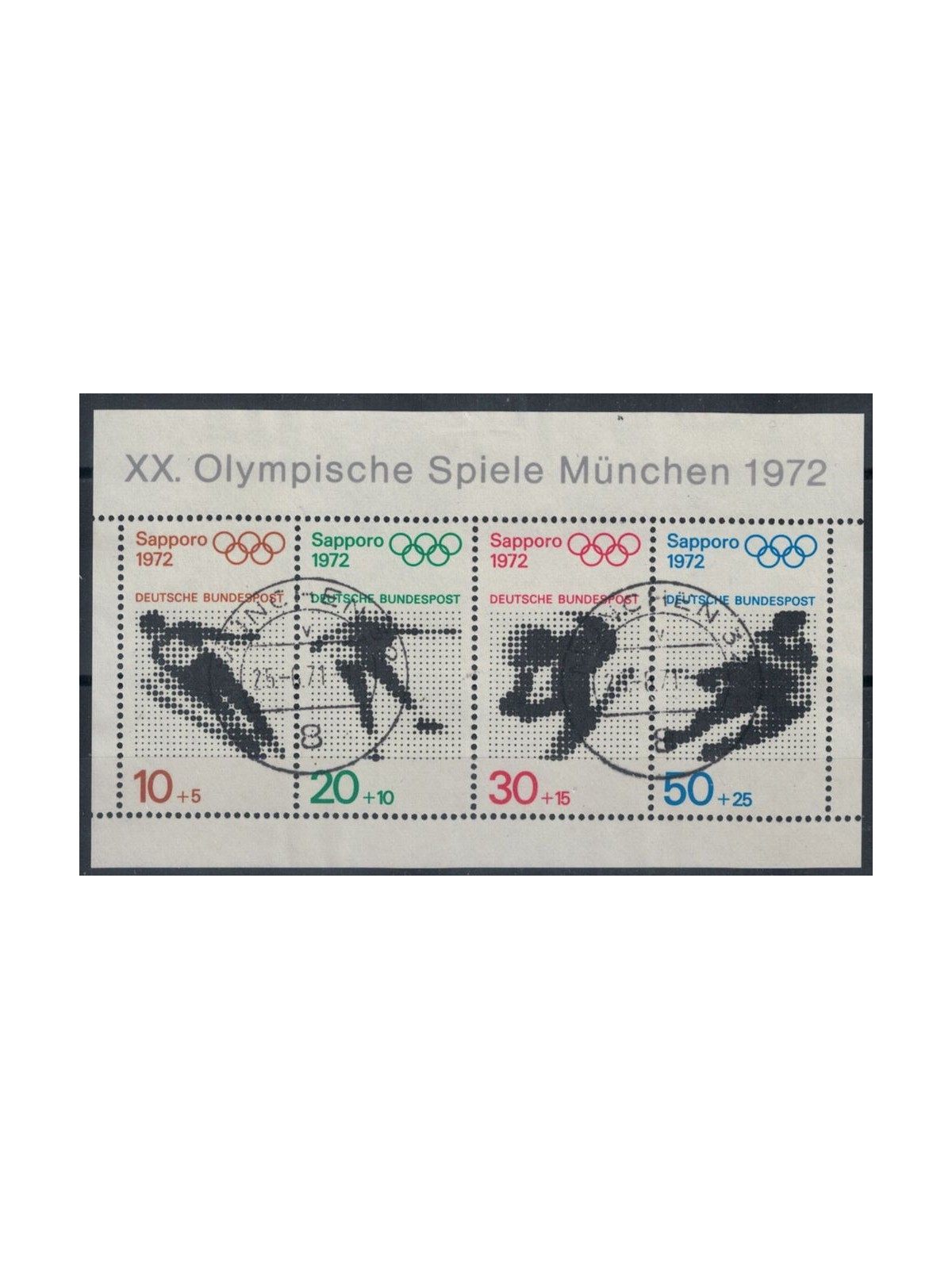 GERMANIA BRD 1971 Giochi olimpici di Sapporo BF us