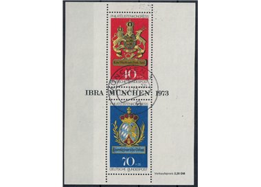 GERMANY BRD 1973 Ibra 73, philatelic exhibition s/s us