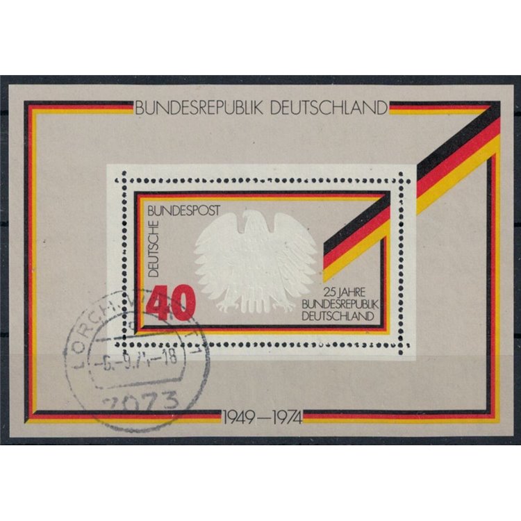 GERMANIA BRD 1974 Anniversario della Repubblica BF us