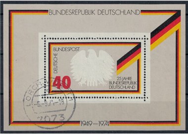 GERMANY BRD 1974 Anniversary of the Republic s/s us