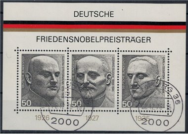 GERMANIA BRD 1975 Premio Nobel per la pace BF us