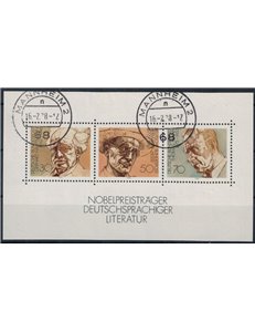 GERMANY BRD 1978 Nobel Prize in Literature s/s us