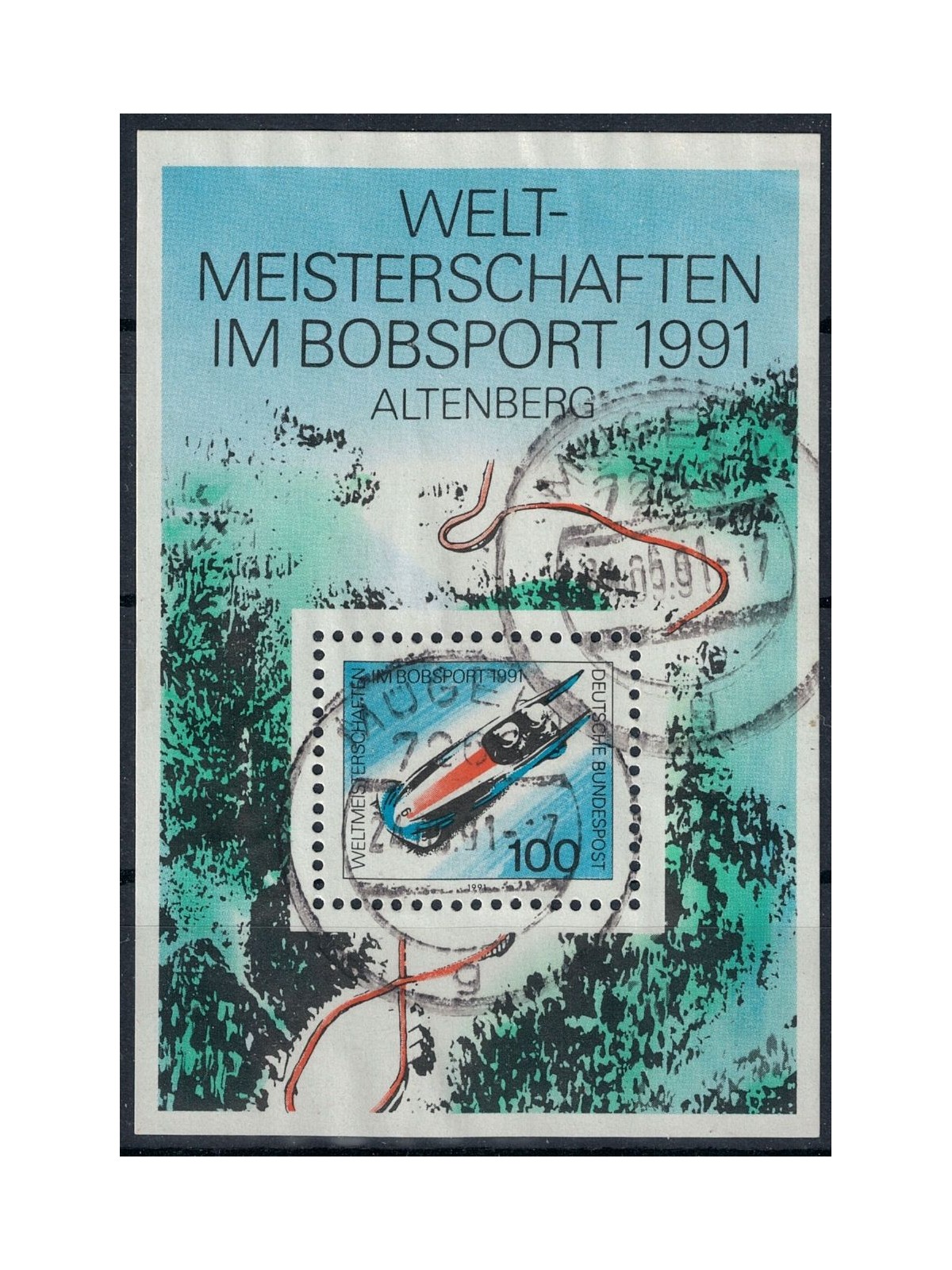 GERMANY BRD 1991 Bobsleigh World Championship s/s us