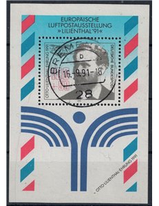 GERMANY BRD 1991 Aerophilatelic Exhibition s/s us