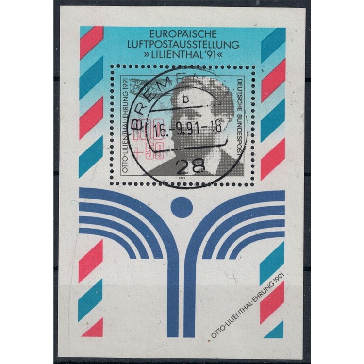 GERMANIA BRD 1991 Esposizione di aerofilatelia BF us