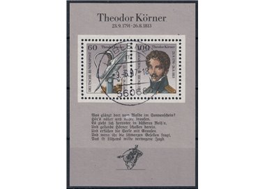 GERMANIA BRD 1991 Theodor Körner BF us