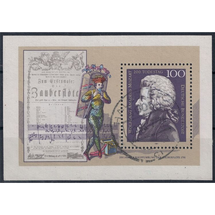 GERMANIA BRD 1991 Wolfgang Amadeus Mozart BF us