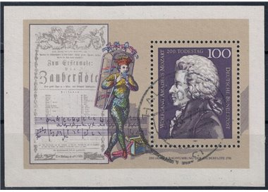 GERMANY BRD 1991 Wolfgang Amadeus Mozart s/s us