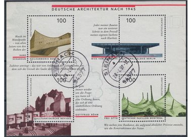 GERMANIA BRD 1997 Architettura tedesca BF us