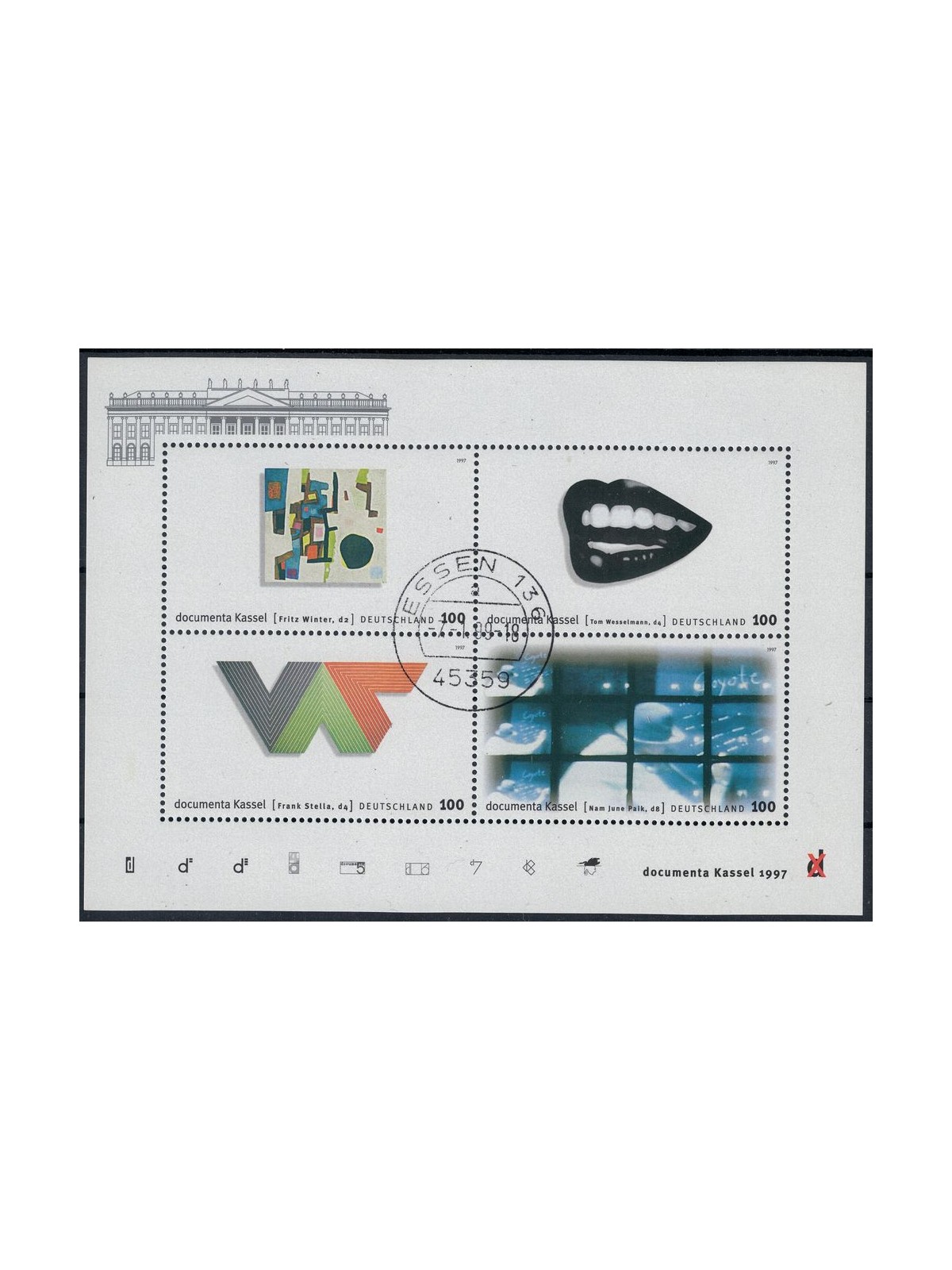 GERMANY BRD 1997 Documenta Kassel s/s us