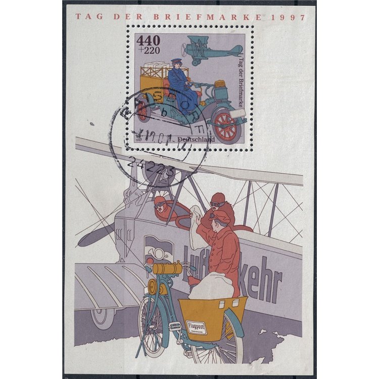GERMANIA BRD 1997 Giornata del francobollo BF us