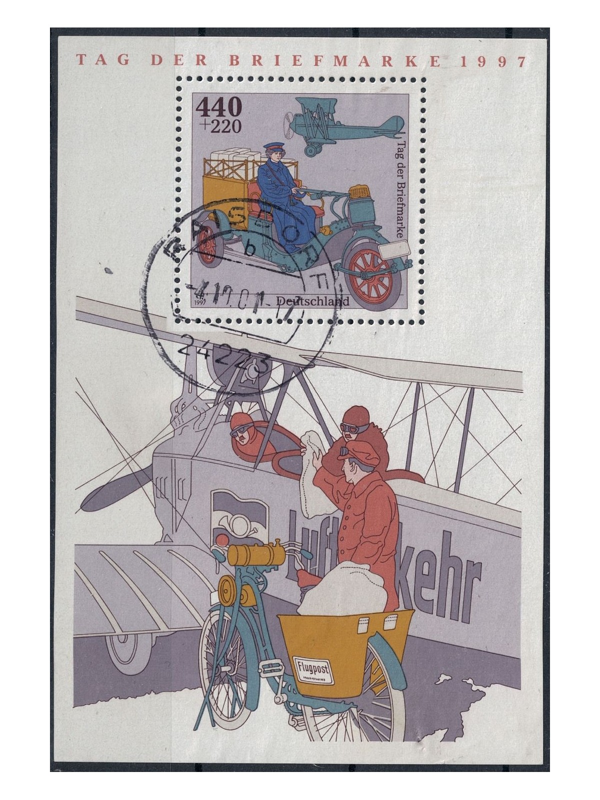 GERMANY BRD 1997 Stamp Day s/s us