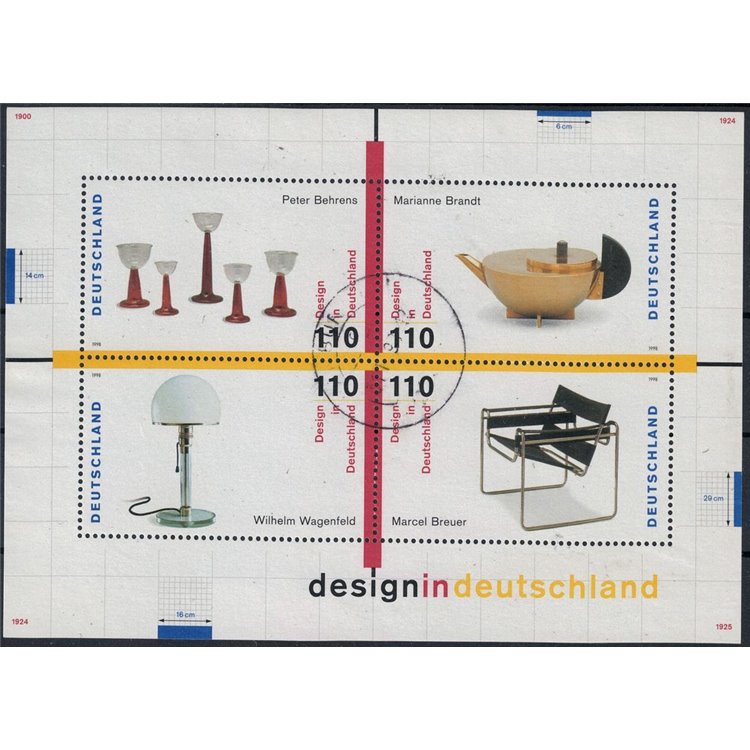 GERMANIA BRD 1998 Design in Germania BF us