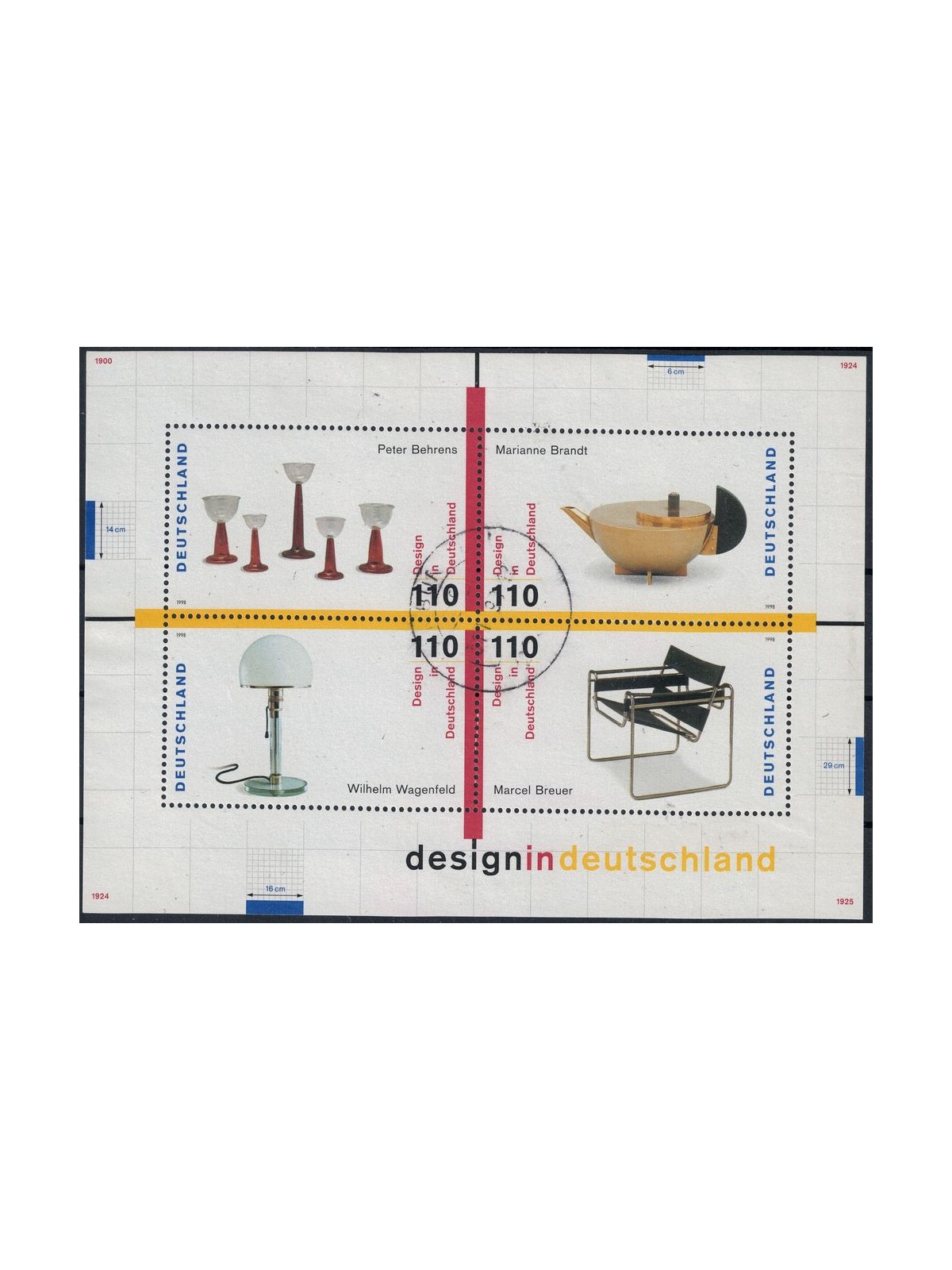 GERMANIA BRD 1998 Design in Germania BF us