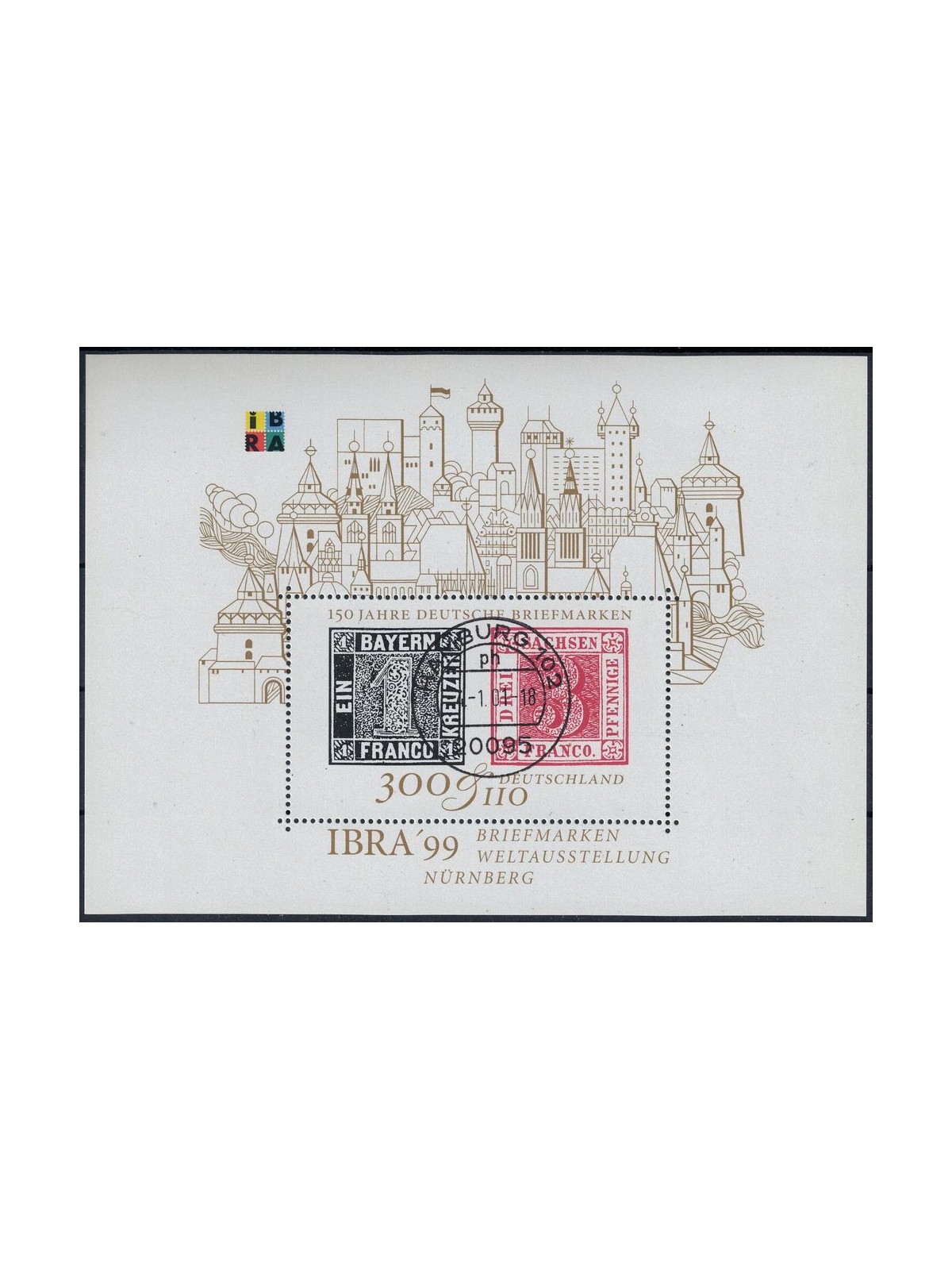 GERMANY BRD 1999 Philatelic Exhibition s/s us