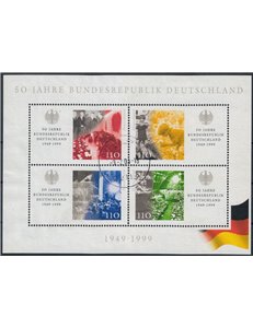 GERMANIA BRD 1999 Cinquantenario della Repubblica BF us