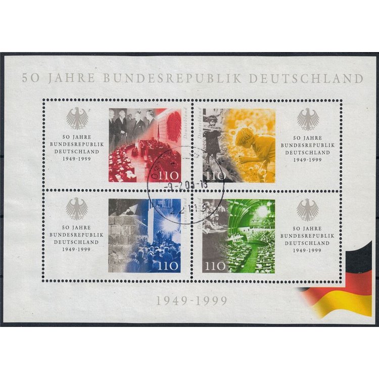 GERMANY BRD 1999 Fiftieth Anniversary of the Republic s/s us