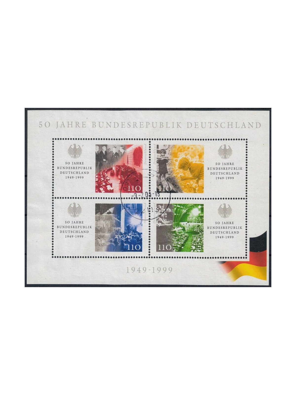 GERMANY BRD 1999 Fiftieth Anniversary of the Republic s/s us